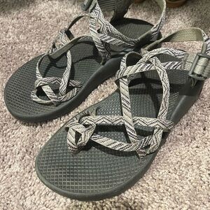 Chaco Gray Strappy Sandals